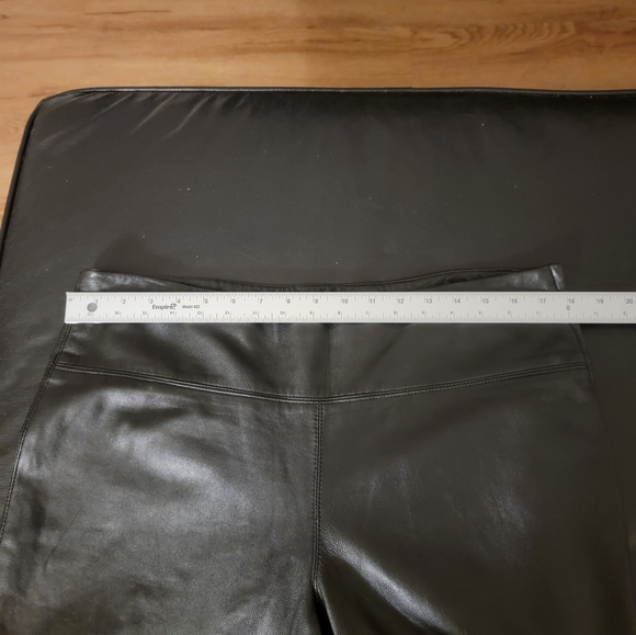 Express Vintage Genuine Leather Black Ladies Pants Size 13/14 PRE-OWNED - Picture 12 of 16